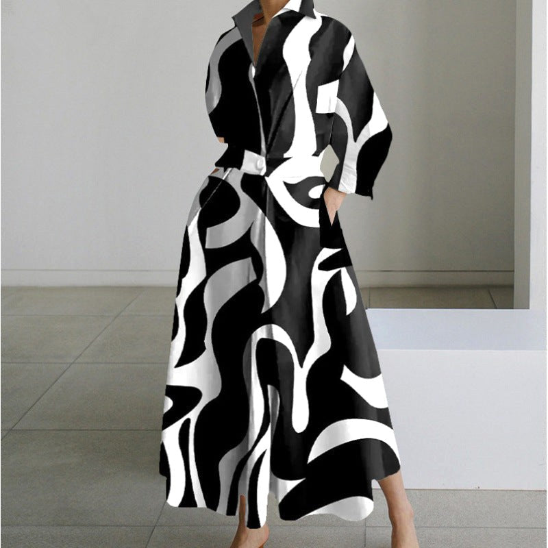 Essential women's fashion: a versatile collared wrap maxi dress, suitable for many elegant occasions.
