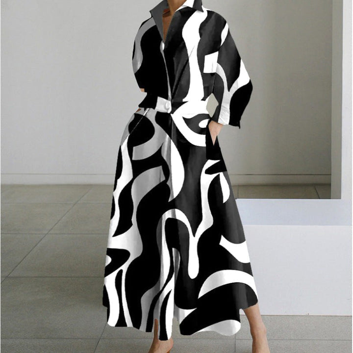 Essential women's fashion: a versatile collared wrap maxi dress, suitable for many elegant occasions.