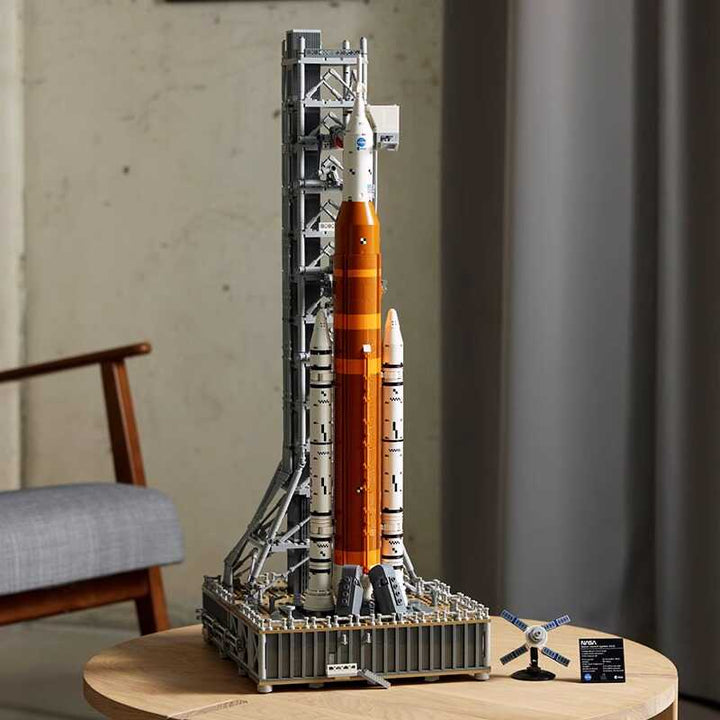 NASA Artemis Space Rocket model kit for construction, ideal for adult hobbyists & STEM learning.