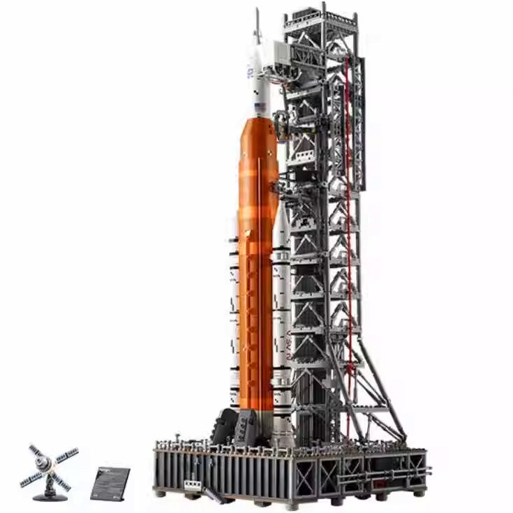 Highly detailed NASA Artemis rocket display model kit, perfect for collectors & space exploration enthusiasts.