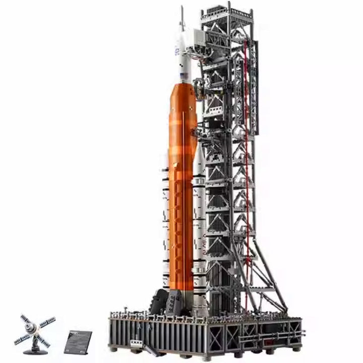 Highly detailed NASA Artemis rocket display model kit, perfect for collectors & space exploration enthusiasts.