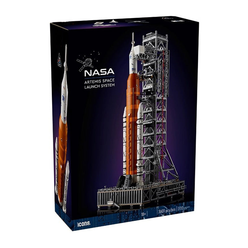 Engineering STEM construction model kit of NASA Artemis rocket, an engaging adult hobby for science & space fans.