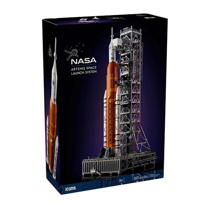 Engineering STEM construction model kit of NASA Artemis rocket, an engaging adult hobby for science & space fans.