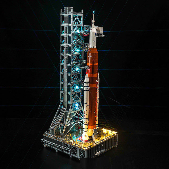 Collectible NASA Artemis Space Rocket construction kit, a challenging STEM engineering project & impressive display.