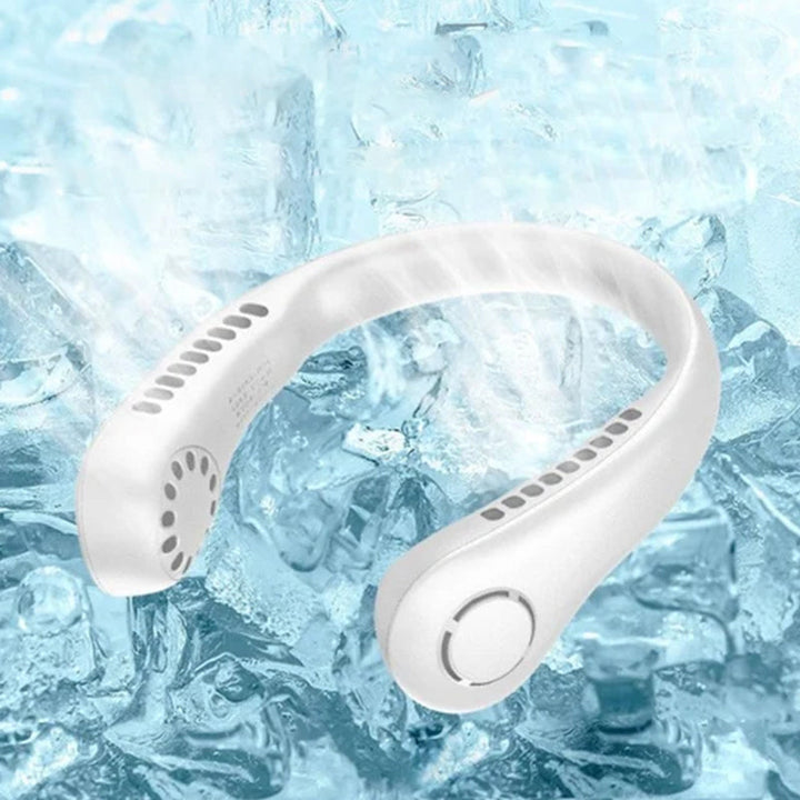 Enjoy hands-free cooling with this lightweight bladeless neck fan. A quiet personal air cooler.