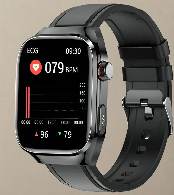 Wellness watch & fitness tracker with blood sugar, ECG, and activity monitoring for all.