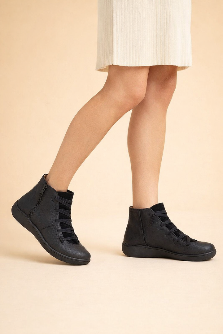 Nina orthopedic ankle boots showcasing stylish design and comfort