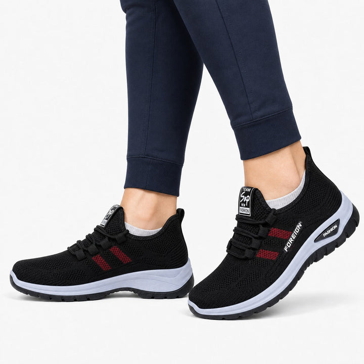 Anti-slip women's walking shoes with a secure grip for safe daily activities.