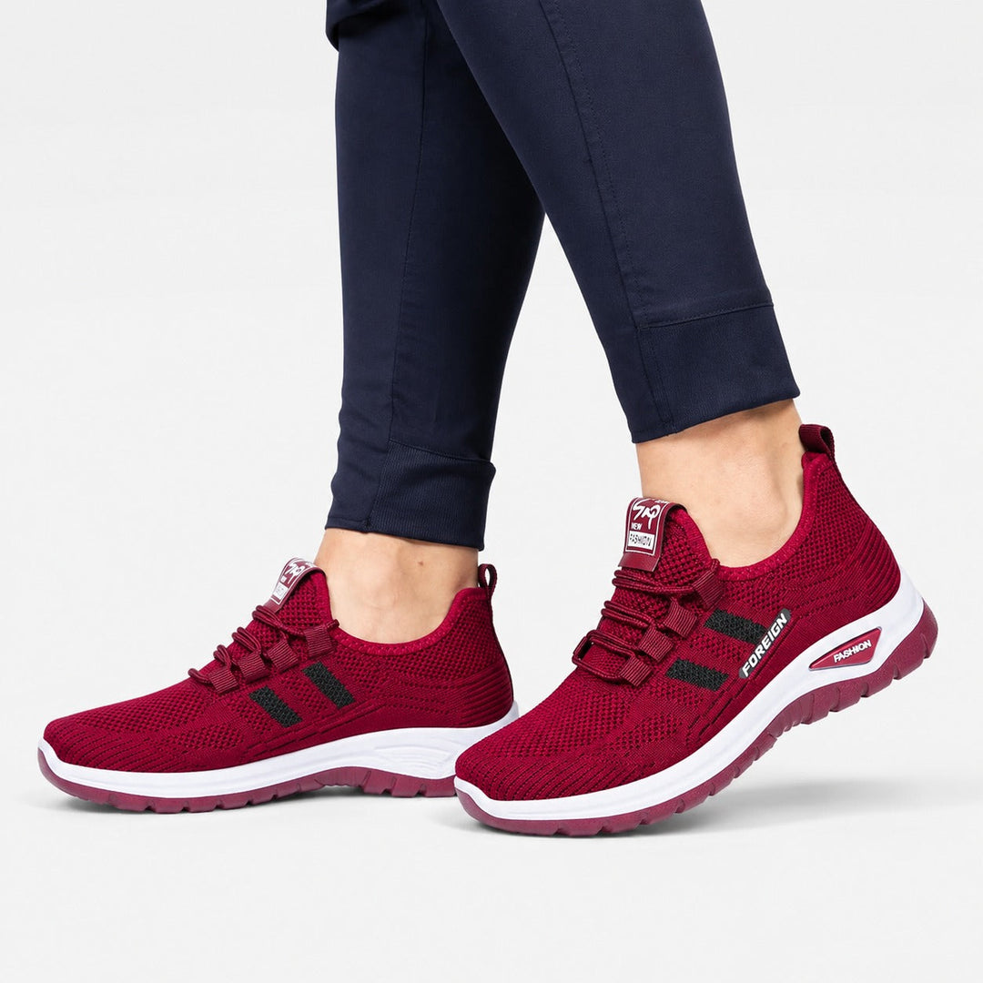 Breathable women's walking shoes, lightweight design for anti-slip daily comfort.