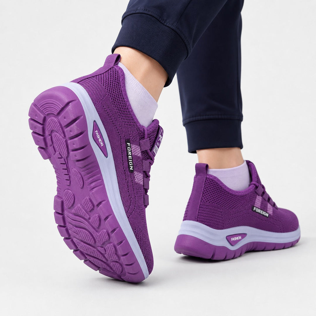 Durable anti-slip women's walking shoes, lightweight for effortless daily comfort.