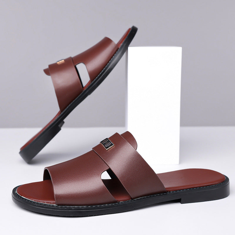 Comfort slides for men: easy wear open toe slip-on sandals, great for warm weather & casual use.