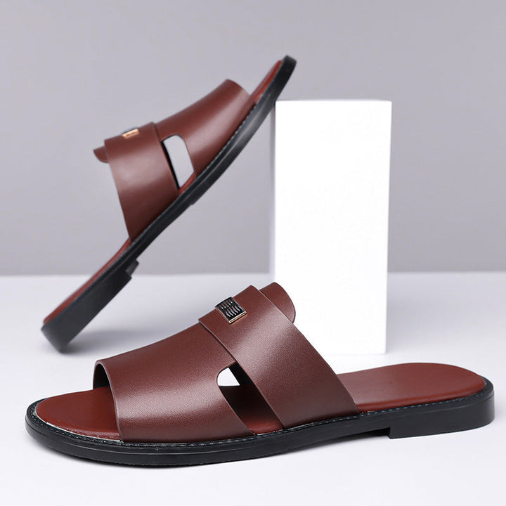 Comfort slides for men: easy wear open toe slip-on sandals, great for warm weather & casual use.