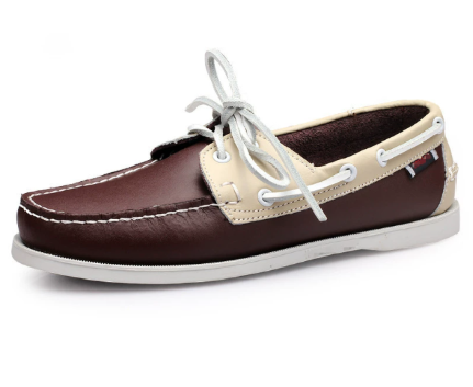 Men's classic lace-up boat deck shoes for timeless casual summer style and comfort.