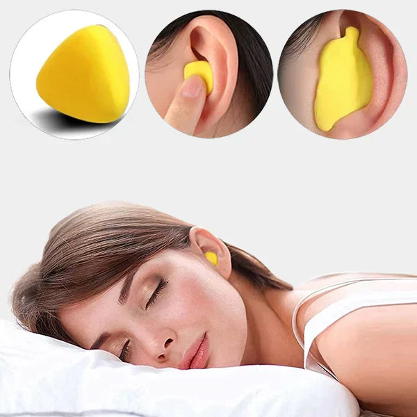 Soft, moldable earplugs for superior noise blocking & hearing protection. Ideal for sleep, study, and travel comfort.
