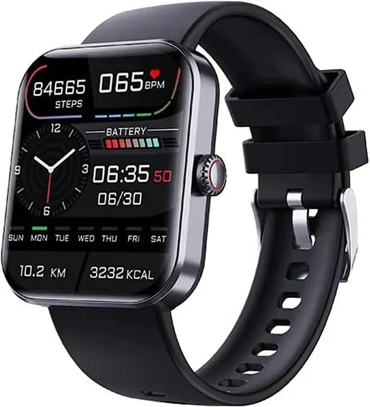 Unisex smartwatch for non-invasive glucose monitoring, fitness tracking, heart rate, and sleep; essential health tech.