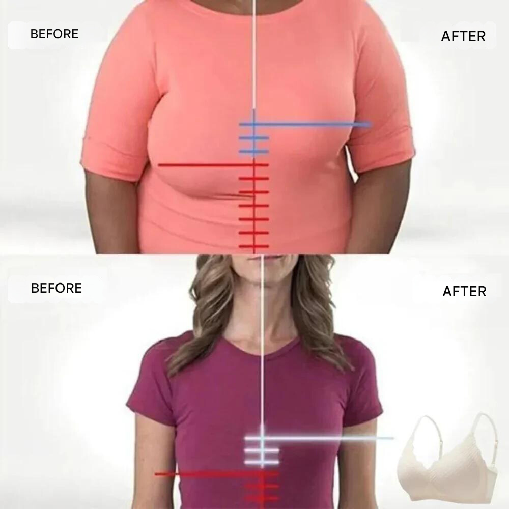 Underwire-free non-padded bra for women. Offers comfortable soft support and a natural shape for all-day wear.
