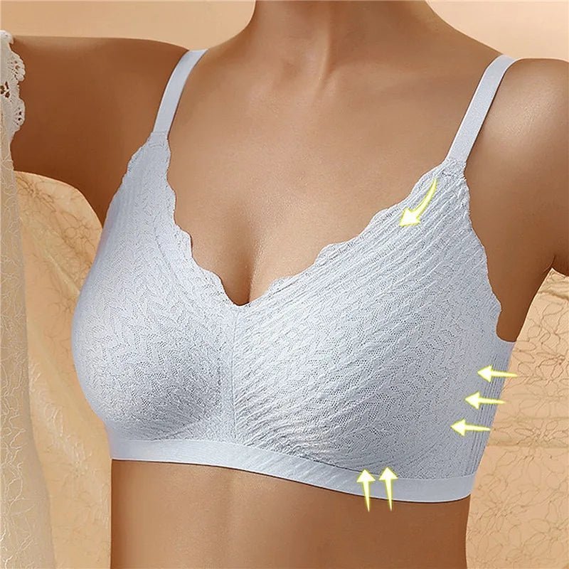 Comfortable women's everyday non-padded wireless bra offering soft support & natural shape. Perfect for loungewear.