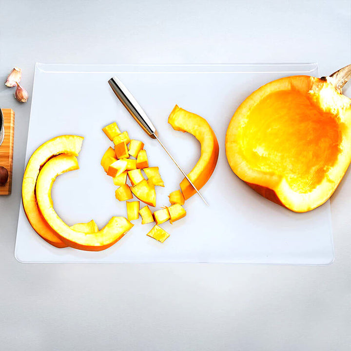 Modern acrylic chopping board with non-slip base for home cooking
