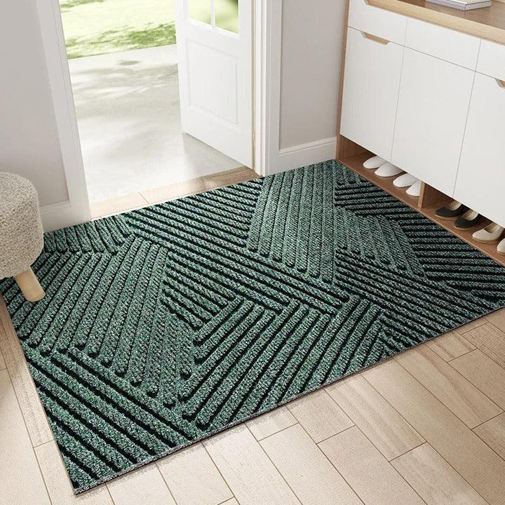 Dirt trapping entryway doormat with Nordic design. Durable floor mat for clean entryways.