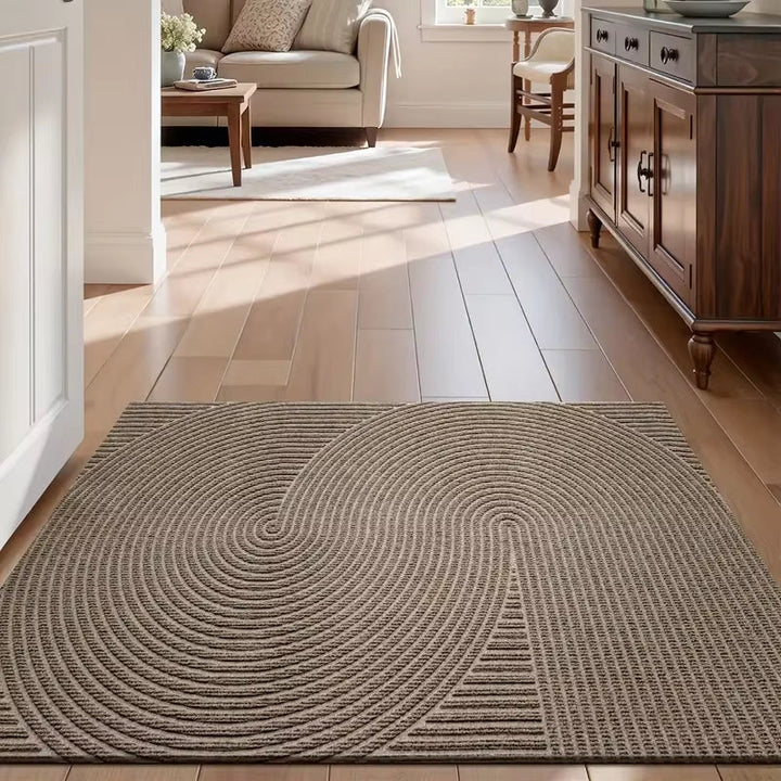 Practical Nordic entryway doormat. Non-slip dirt trapping floor mat for busy homes. Modern & essential.