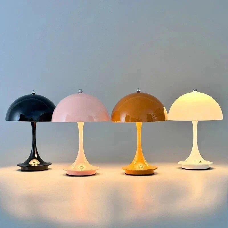Minimalist cordless LED table lamp, designed for modern home or office.