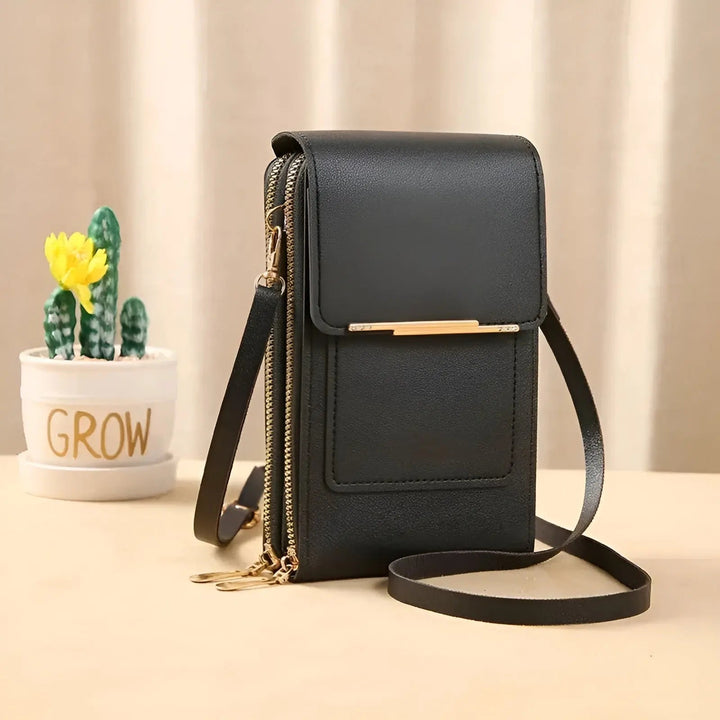 Fashionable women's anti-theft travel bag, secure crossbody with RFID blocking.
