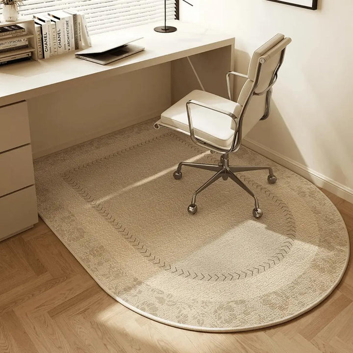 Office chair mat for hardwood floors, providing durable floor protection.