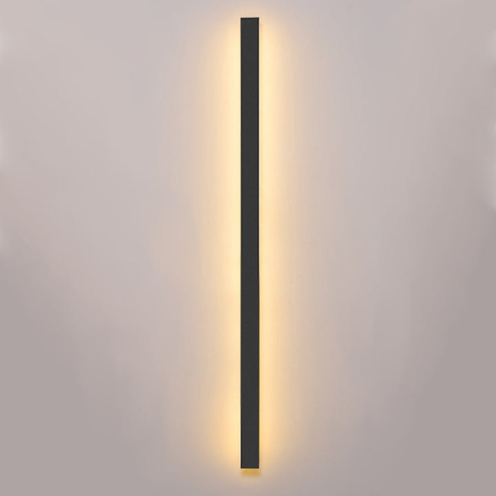 Nvroome modern outdoor LED linear wall sconce, weatherproof for energy-efficient exterior lighting.