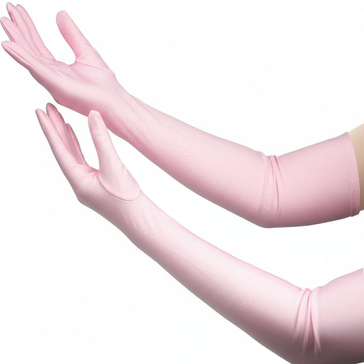Beautiful women's elbow length evening wear gloves, suitable for theatre & formal events.