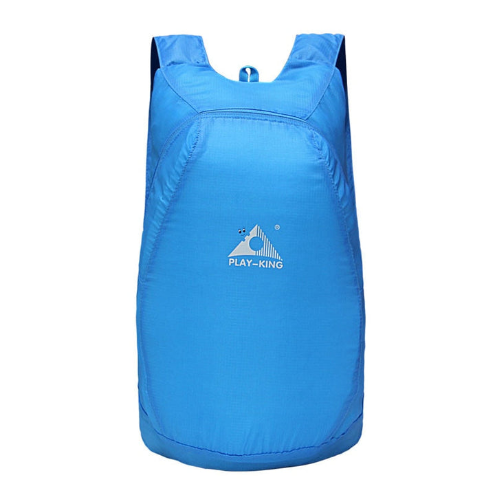 Water-resistant 20L foldable backpack, unisex design for daily use.