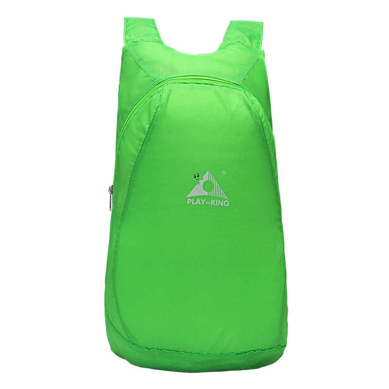 Foldable lightweight backpack, easy storage for any adventure or trip.