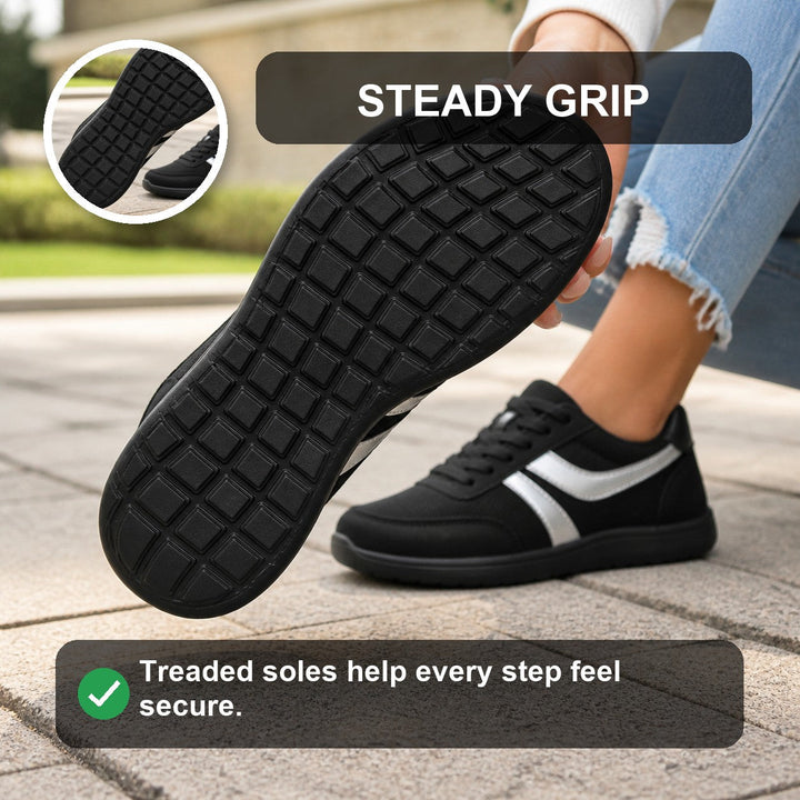 Active women's footwear: comfortable walking shoes with a spacious toe for daily wear.