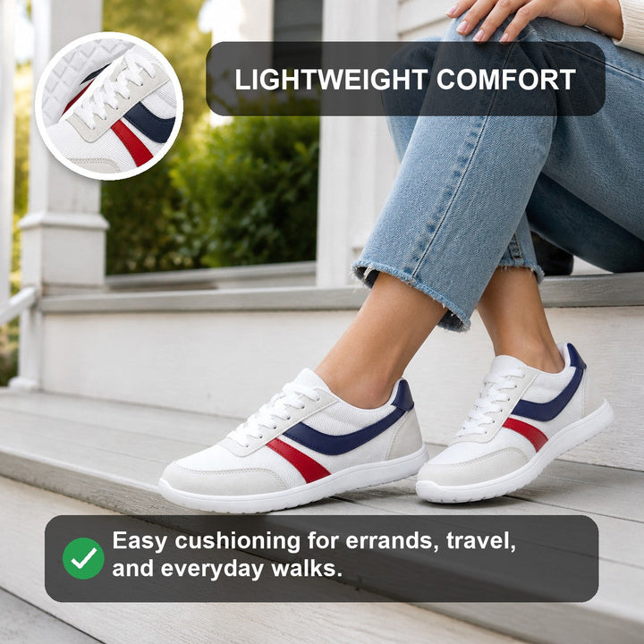 Women's roomy toe shoes, ideal for comfortable walking and active everyday wear.