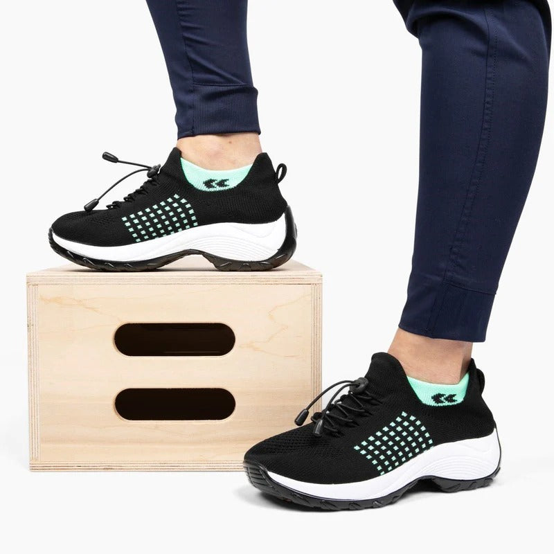 Healthcare-friendly women's comfort shoes, offering orthopedic support for daily wear & foot relief.