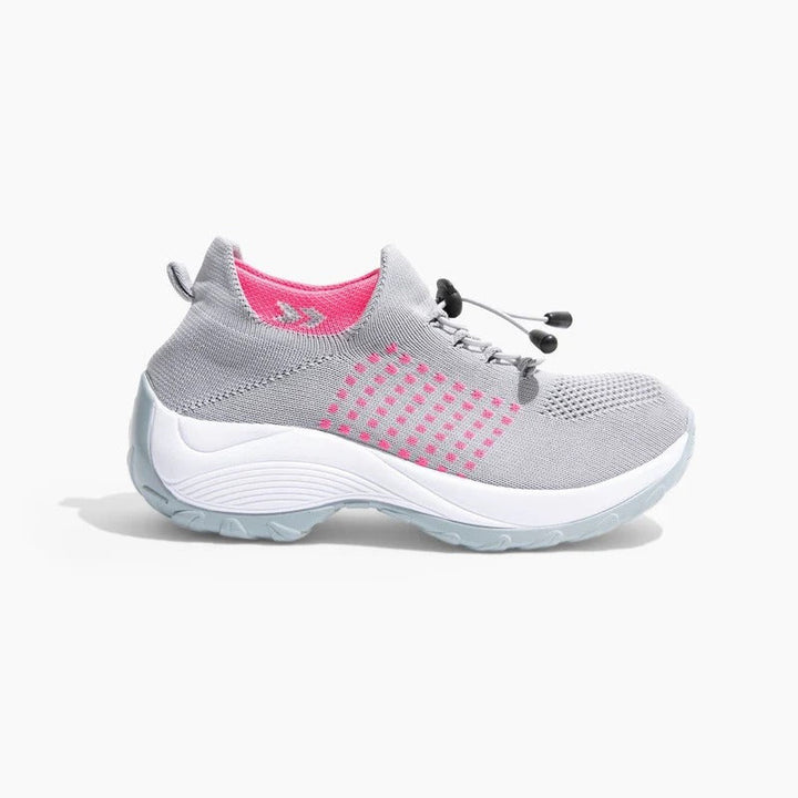 Supportive women's casual sneakers, perfect for daily wear & active lifestyles. Flexible fit.