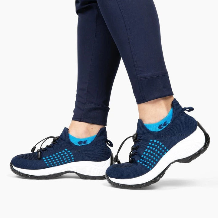 Durable women's walking shoes with slip-resistant outsole, offering everyday orthopedic comfort.