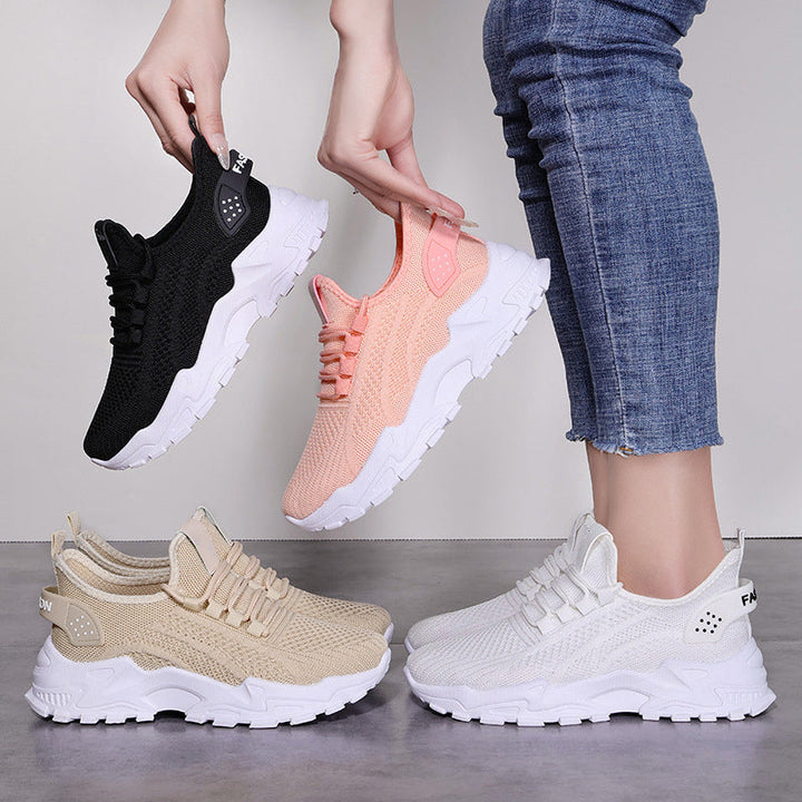 Breathable women's orthopedic walking sneakers, arch support, slip-resistant, for active women.