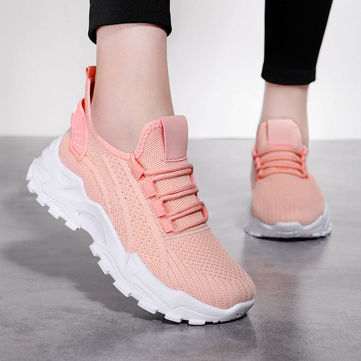 Women's orthopedic walking sneakers, arch support, wide fit, comfortable & slip-resistant.