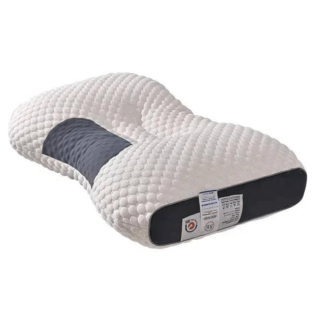 Soy fiber orthopedic pillow, designed for optimal neck support & restorative sleep, easing pain.