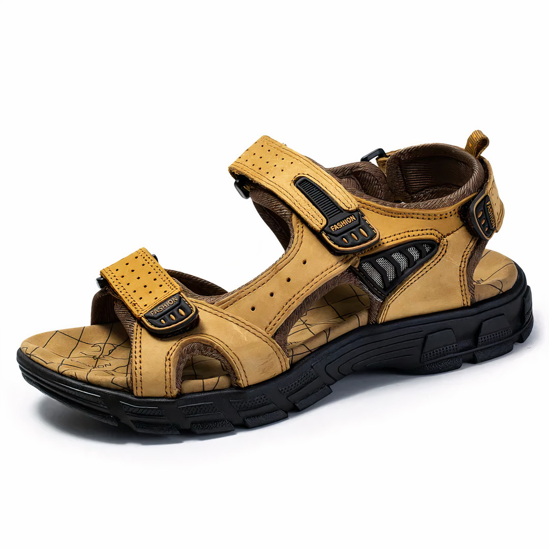 Avalon men's open-toe orthopedic walking sandals, designed for superior arch support and comfort.