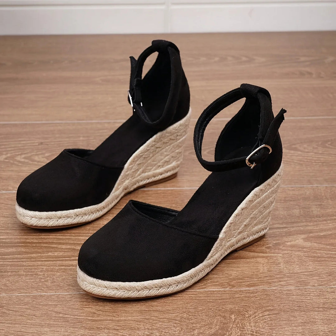 Casual women's orthopedic wedge sandals with comfortable arch support, perfect stylish summer footwear.