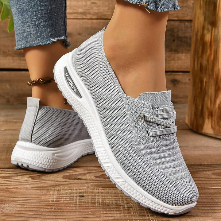 Comfortable women's orthopedic walking shoes with superior arch support & cushioning for foot health.