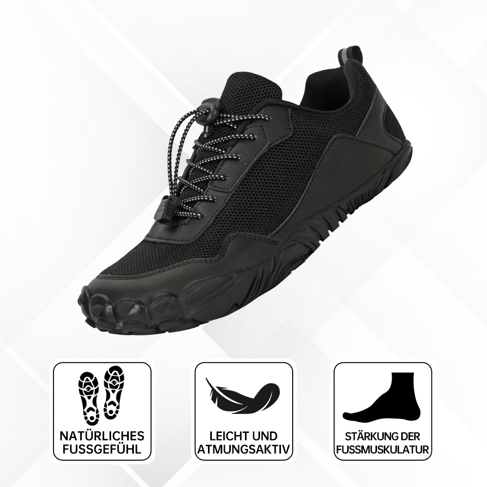 Therapeutic waterproof barefoot shoes to alleviate foot pain and discomfort.