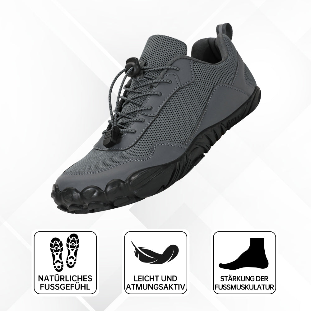All-weather waterproof barefoot shoes offering superior foot comfort and relief.