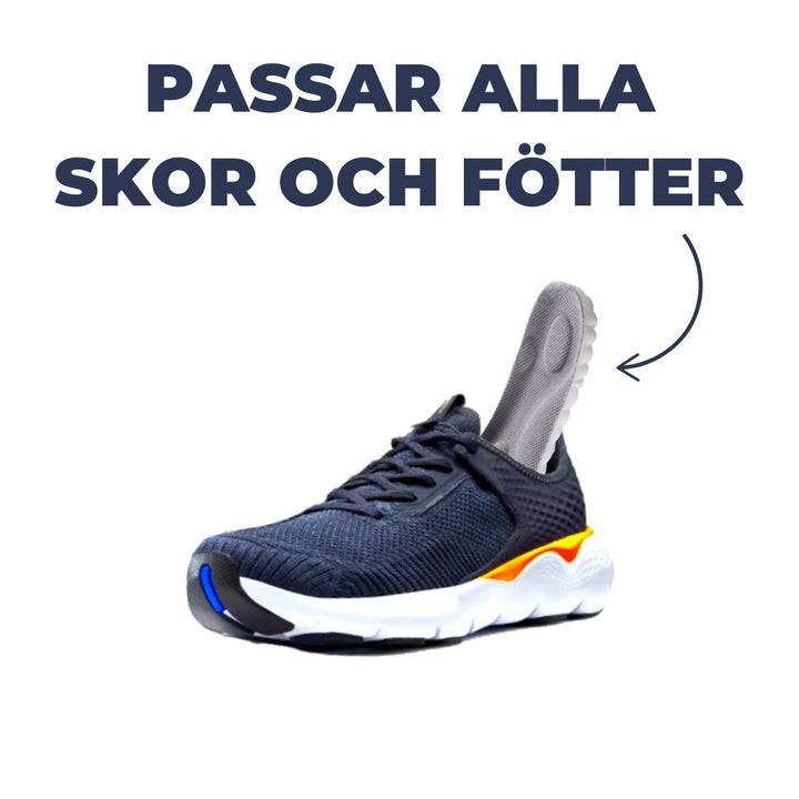 Unisex orthopedic shoe inserts for everyday wear, reducing foot pain, heel spurs & providing crucial arch support.