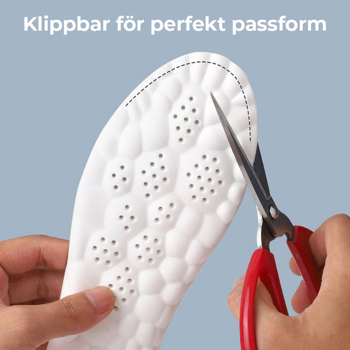 Advanced comfort insoles for heel spurs, featuring arch support technology for comprehensive foot pain relief.