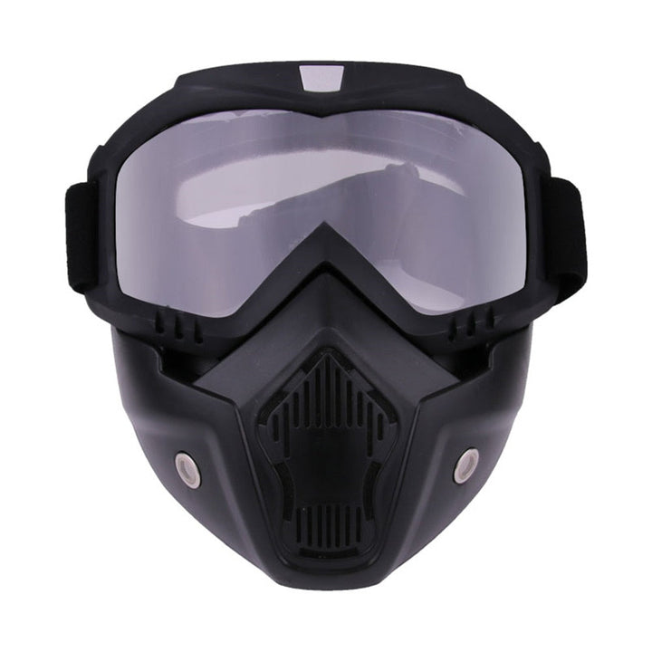 Protective athletic glasses for cycling & outdoor sports, offering essential eye and face UV protection.