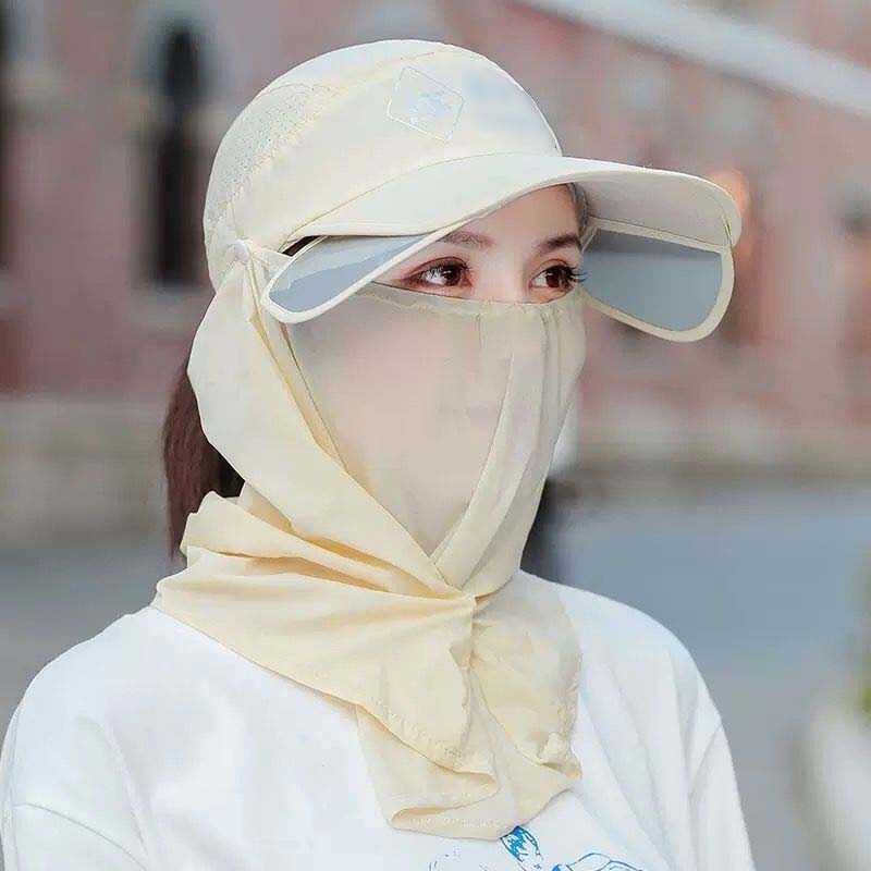 Adjustable UPF 50+ sun hat with breathable fabric, neck flap & wide brim for ultimate outdoor protection.