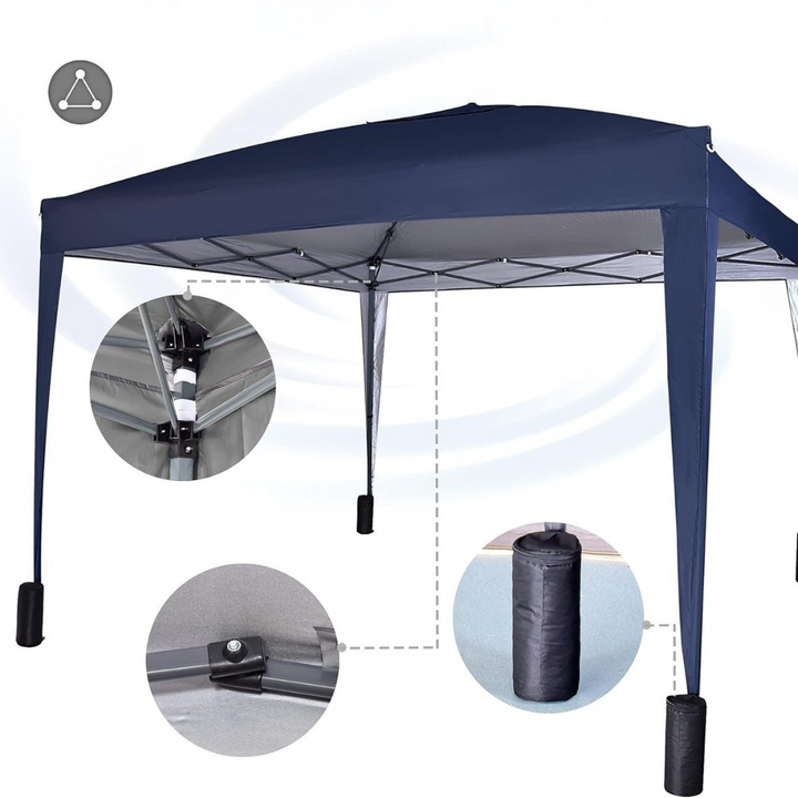Heavy-duty all-weather outdoor tent & waterproof canopy with sidewalls, ideal for year-round outdoor events.