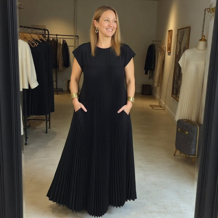 Women's Pleated Maxi Dress